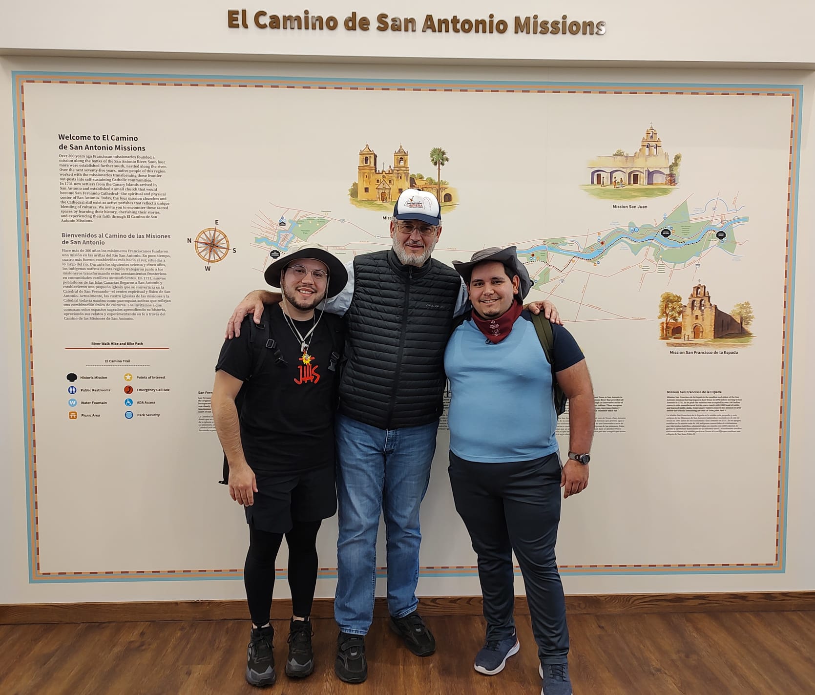 Postulants walk the Mission Trail