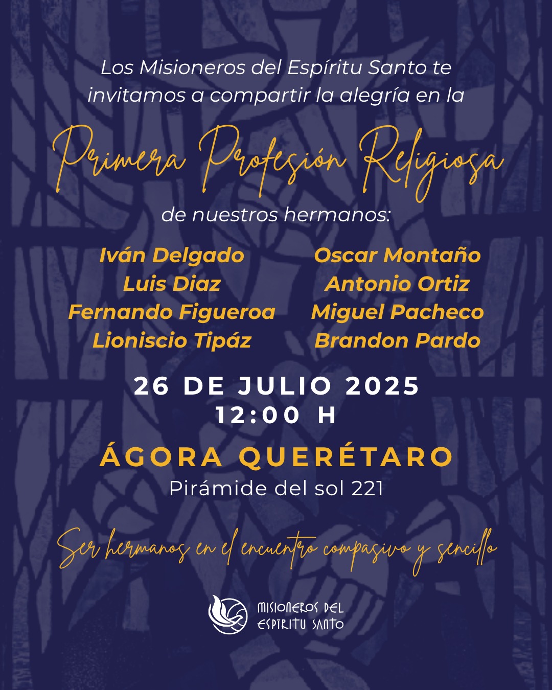 ¡Celebremos juntos la alegría de la vocación!